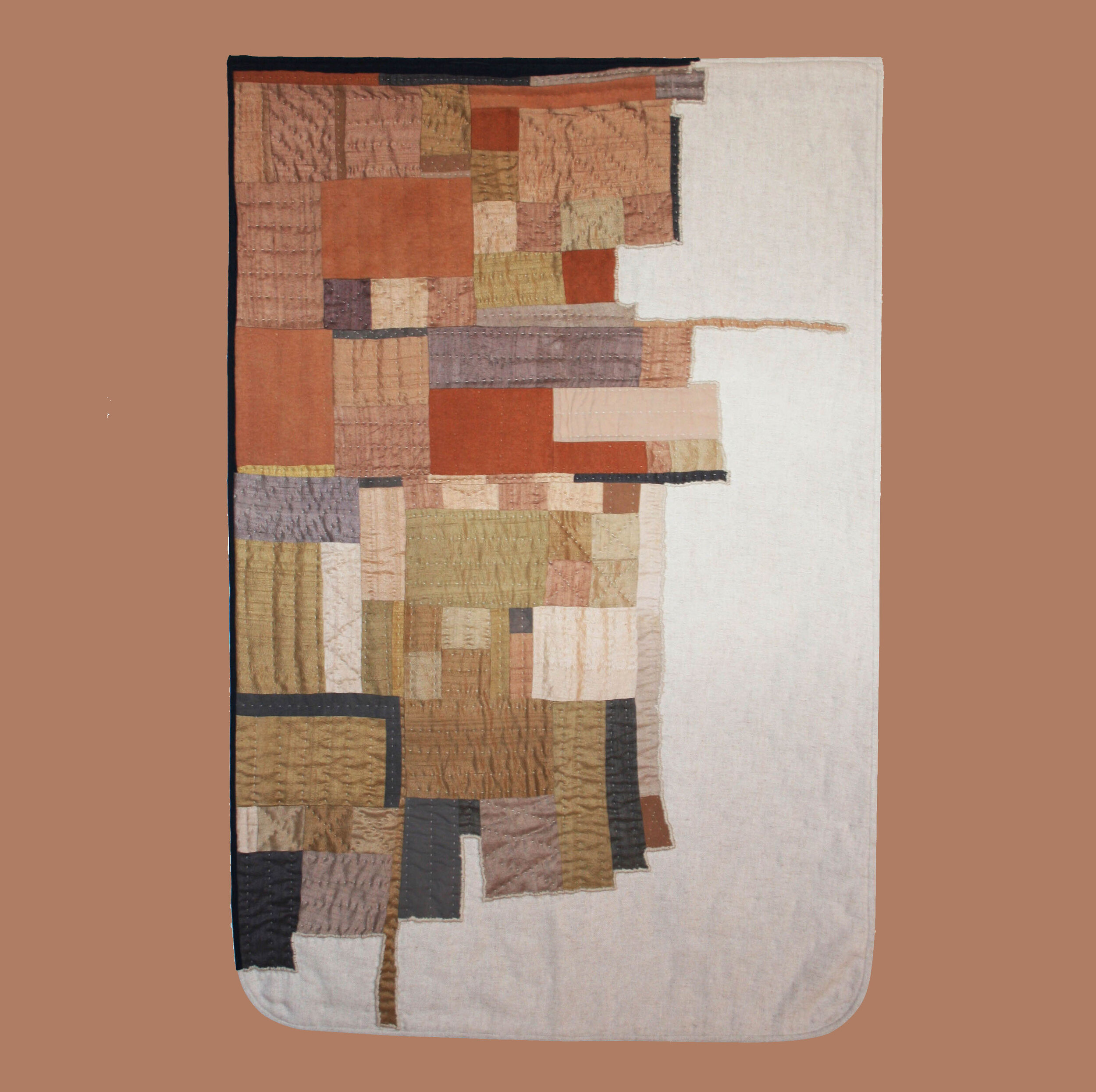 Copy of Copy of Landscape Quilted Wall Hanging - Naturally Dyed