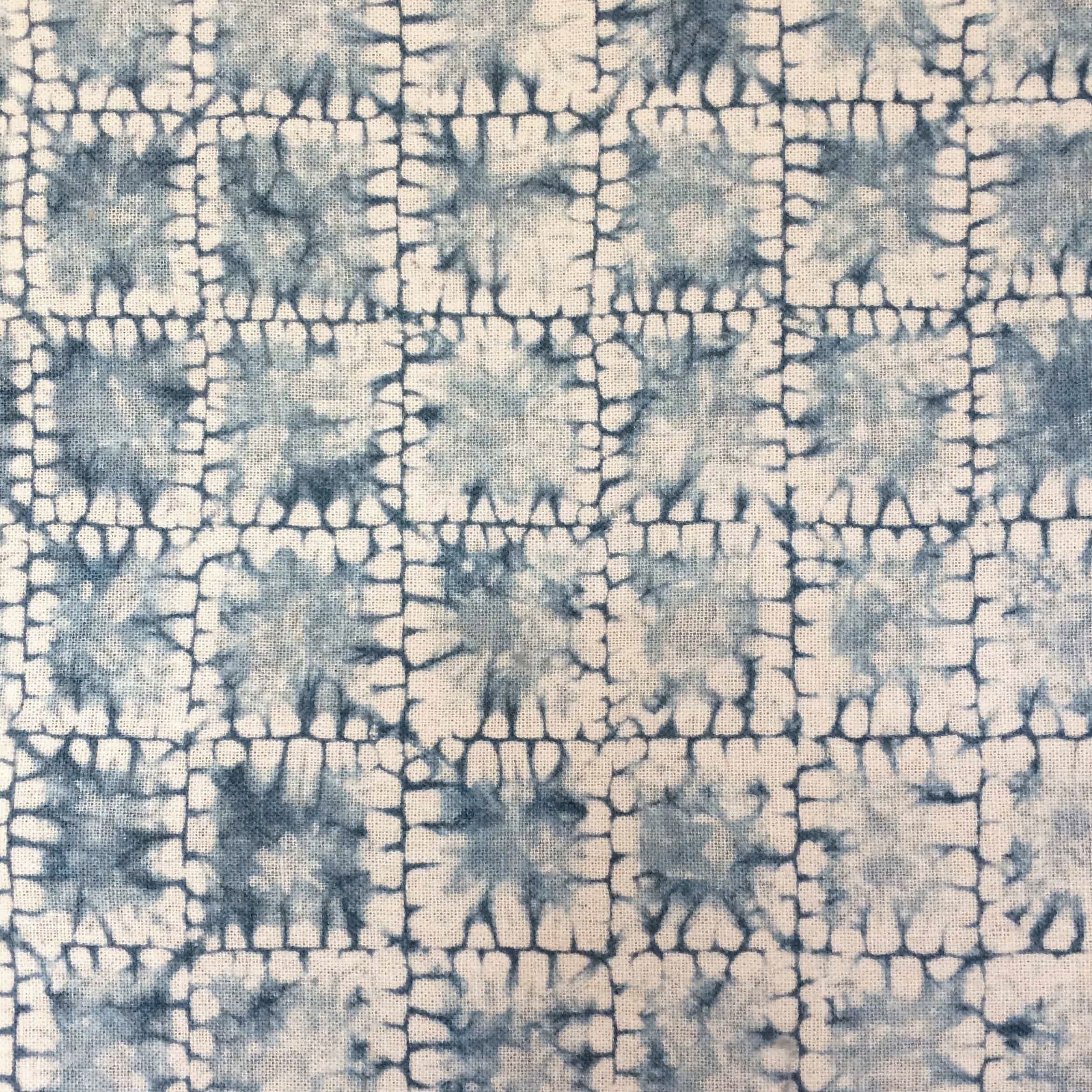 Copy of Copy of Shirokage Shibori Lightbox naturally dyed and hand stitched detail