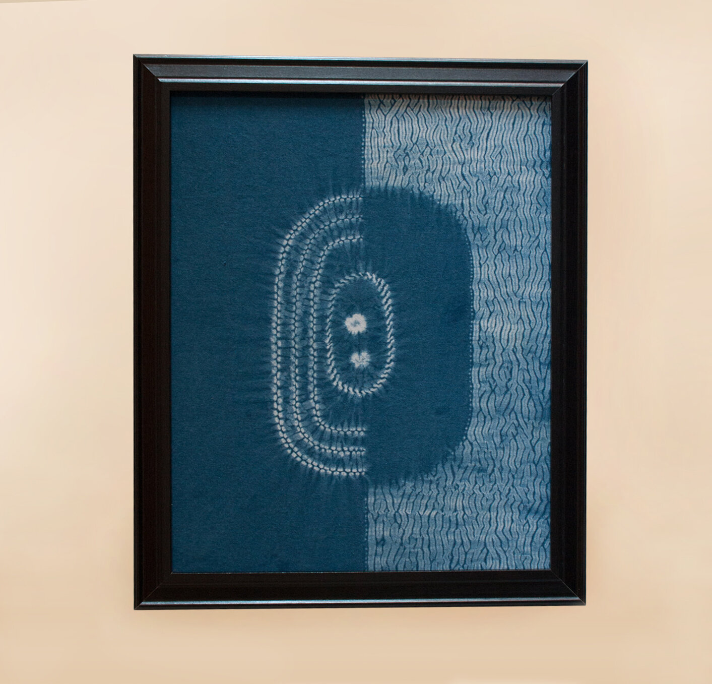 Copy of Copy of Brahmanda - Egg of the Creator naturally dyed indigo shibori