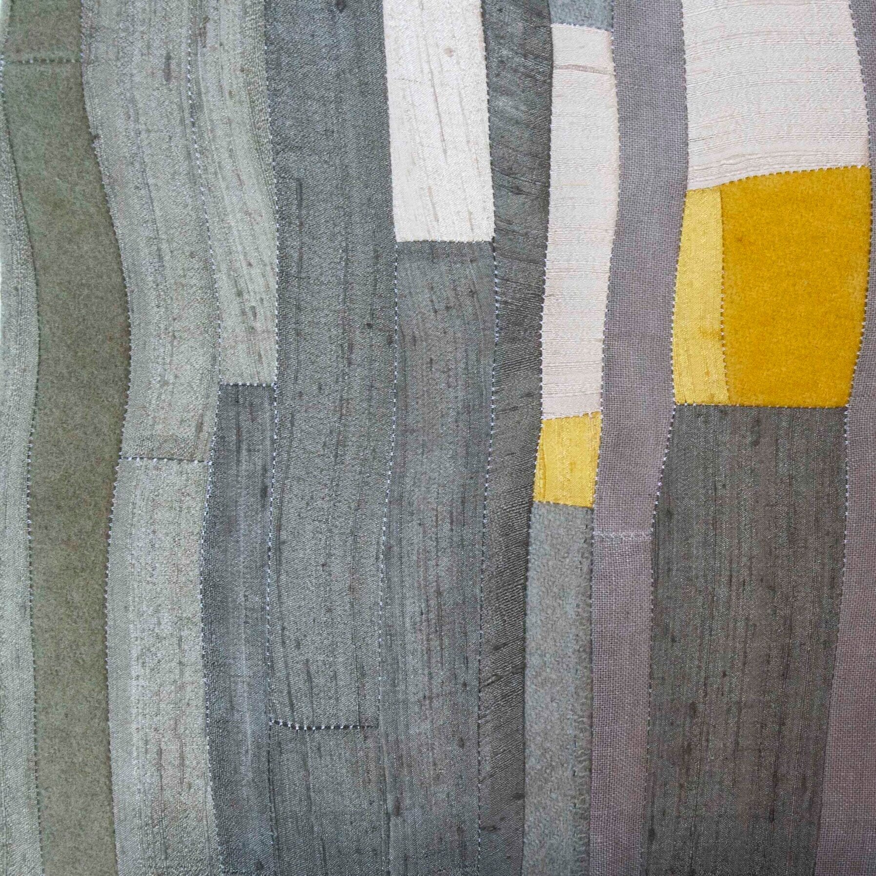 Copy of Copy of Dancers naturally dyed textile art detail