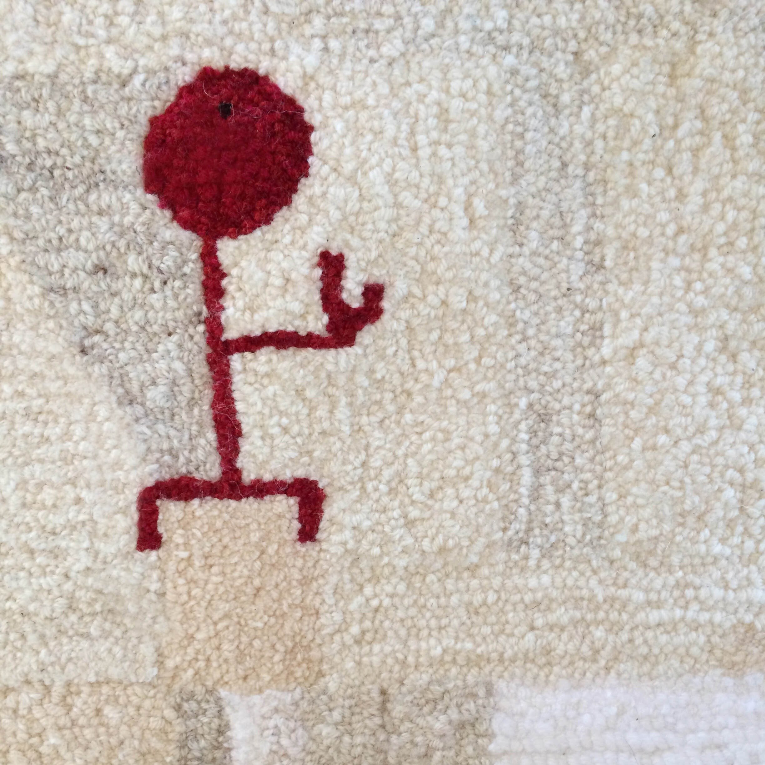 Copy of Copy of I Wish I Were A Talisman Handmade Rug detail