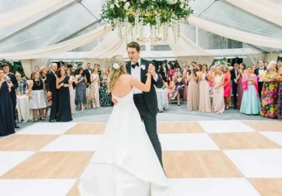 Brown & White Dance Floor