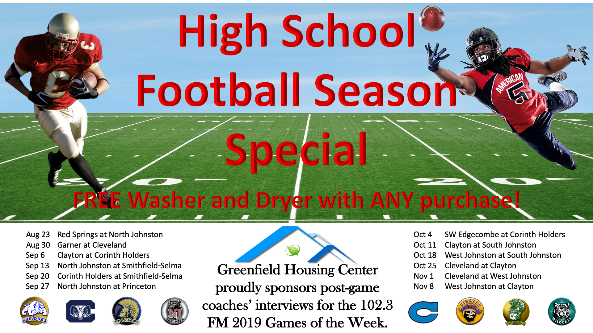 Greenfield fall Football promo 2019.png