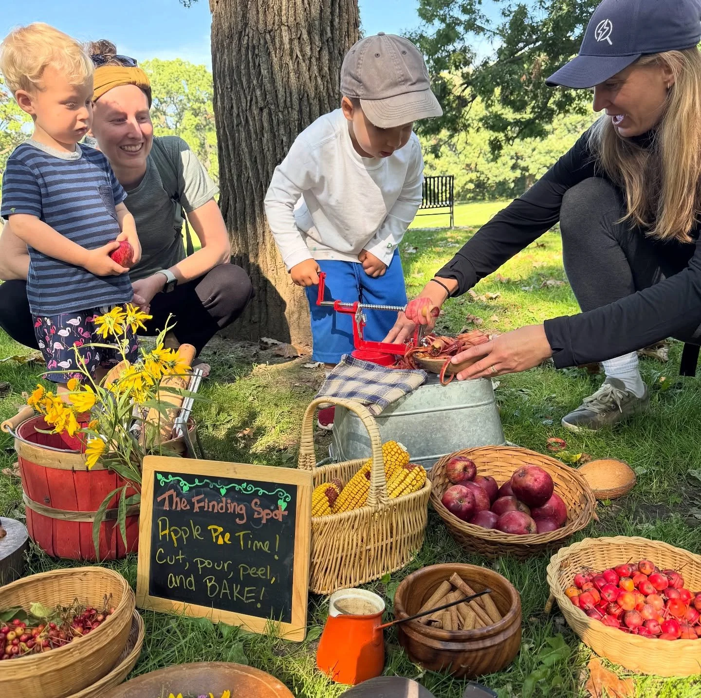 🍁Happy first day of AUTUMN! 🍁

Fall has certainly been in the air at our classes! Last week&rsquo;s harvest theme was APPLES 🍎! We read the story &ldquo;Apple Pie Tree&rdquo; by Zoe Hall and pretended to bake yummy Apple pies in our nature kitchen