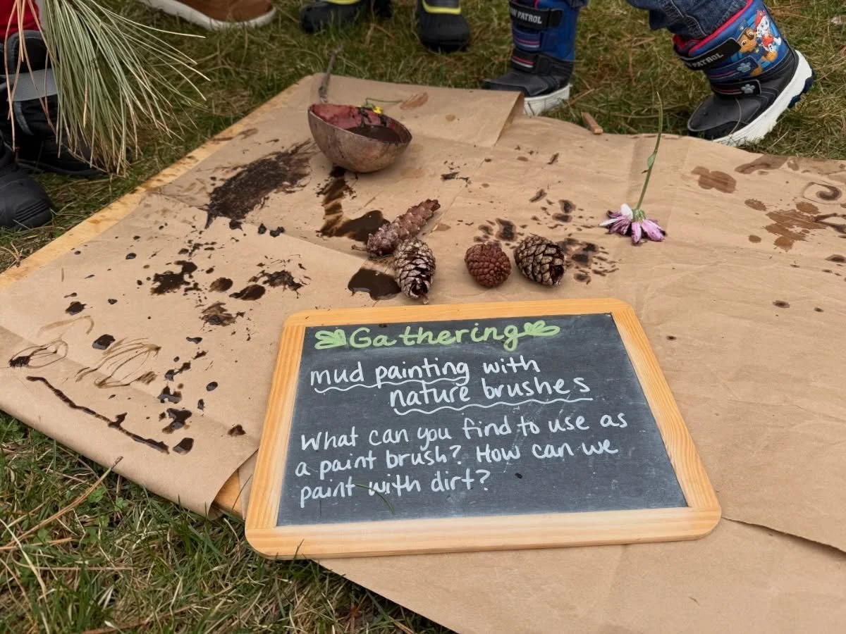 🌈Such a fun spring trial class last week! 🌧️Spring is the season of mud, especially after all of the rain we just had! Why not embrace it and make some mud paintings with nature brushes?! 

Our Spring classes start this week! It&rsquo;s not too lat