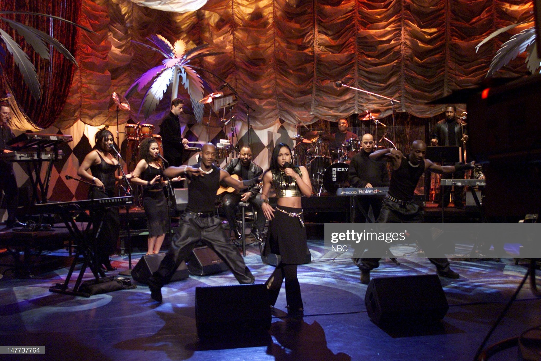  THE TONIGHT SHOW WITH JAY LENO -- Episode 1970 -- Pictured: Musical guest Debelah Morgan performs on January 3, 2002 -- (Photo by: Paul Drinkwater/NBC/NBCU Photo Bank via Getty Images) 