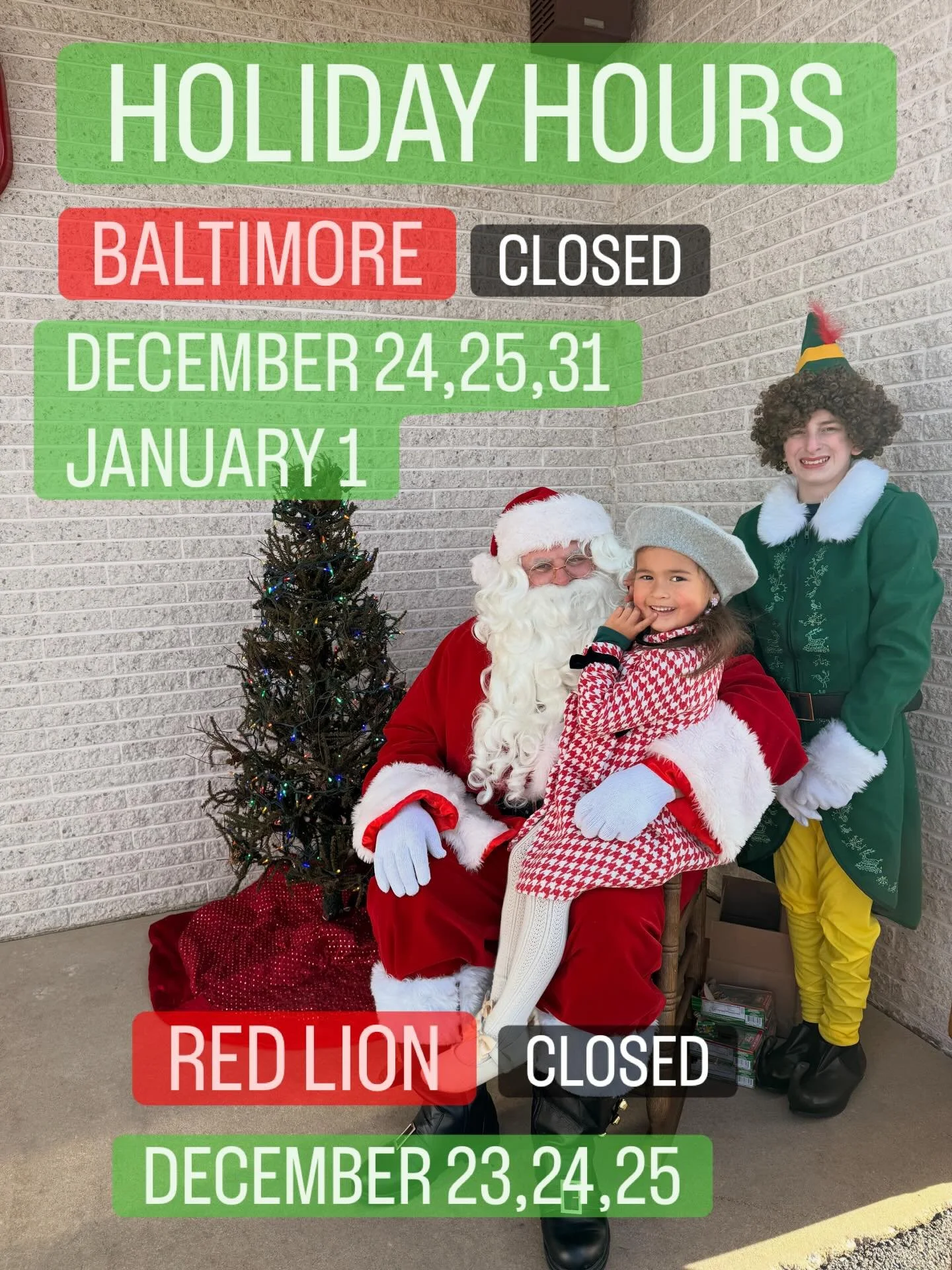 HOLIDAY HOURS 🎄🎅 #thaistreetrestaurantgroup #merrychristmaseveryone