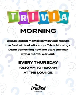 Enjoy Trivia Session every Thursday Morning
