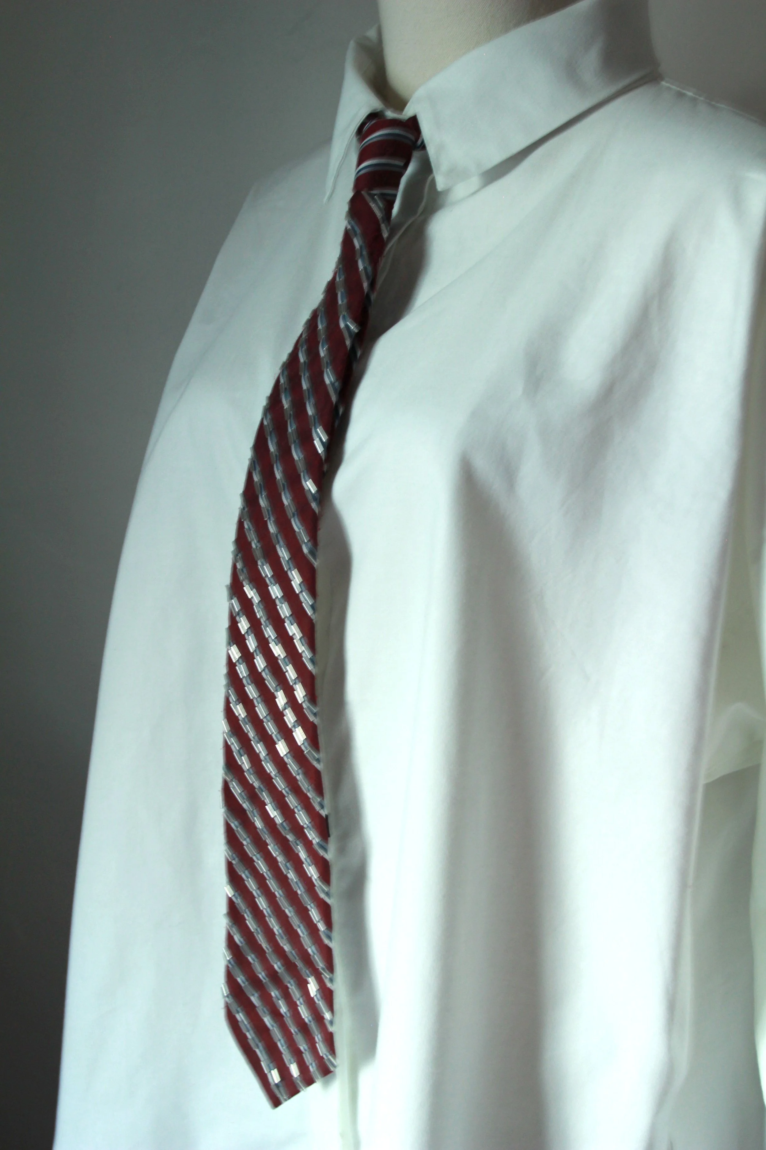 Hand-Beaded Silk Necktie