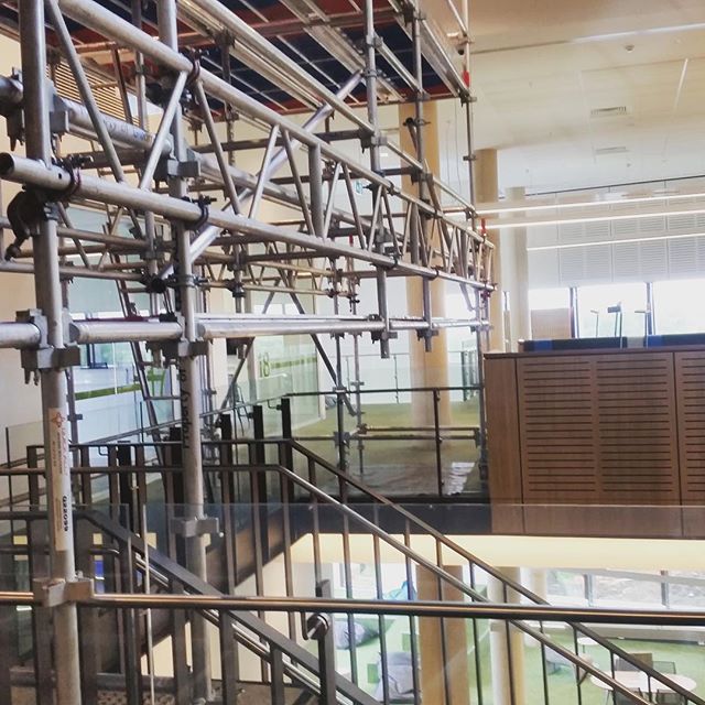 Internal works at Western Sydney University Kingswood for Taylor Constructions . . .

#ABCscaffolds #scaffolds #scaffoldwork #scaffolding #scaffoldhire #construction #building #built #scaffoldbuilder #loveyourjob #hardwork #scaffy #sydneybuilder #com