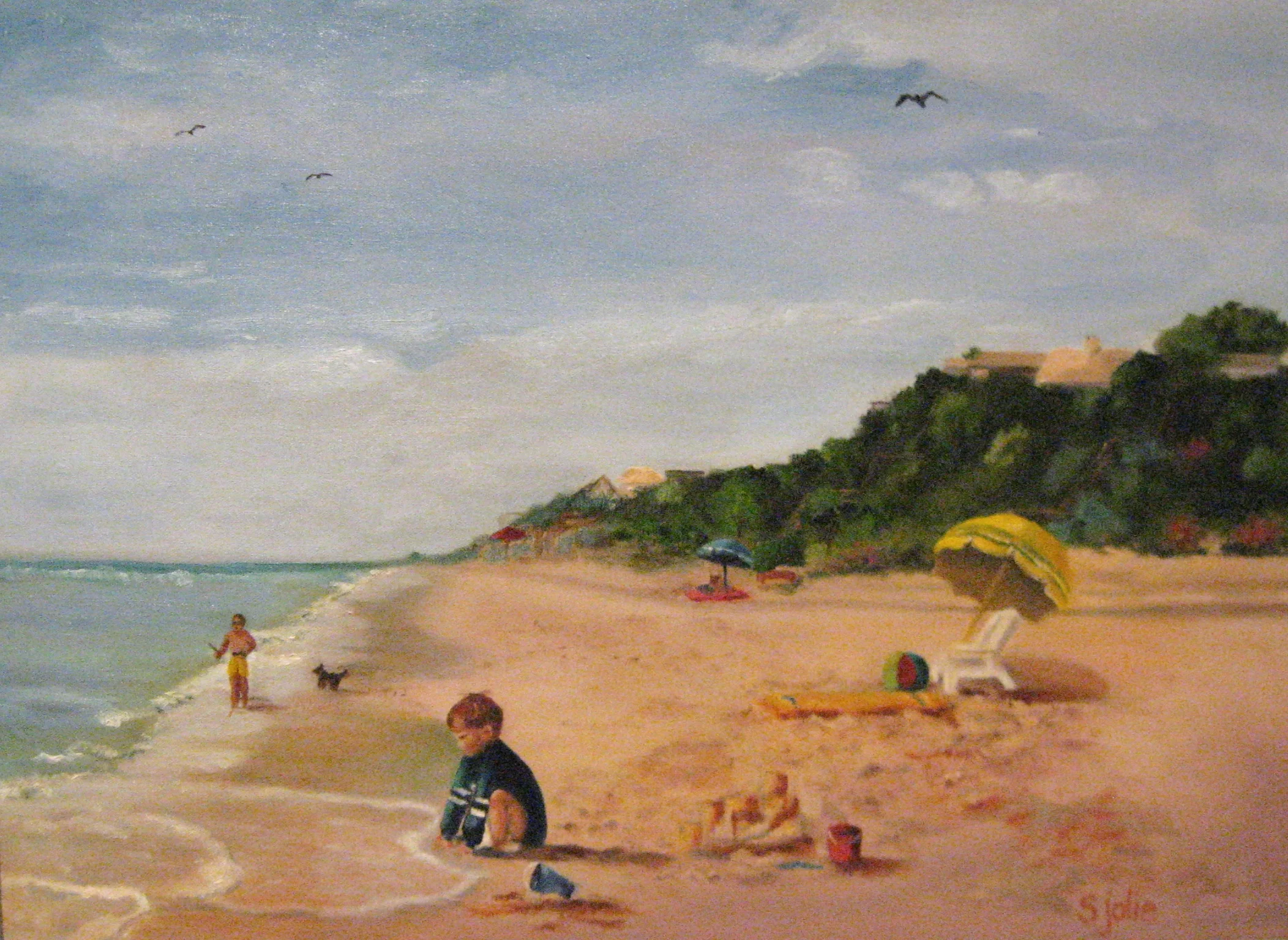 Nikoll's Beach Painting