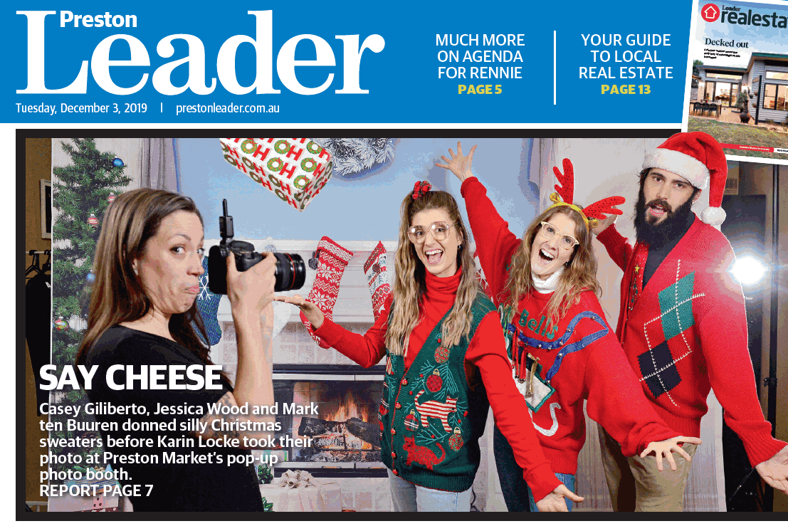 3 Dec 2019 - Awkward Portraits in the Preston Leader, Melbourne.