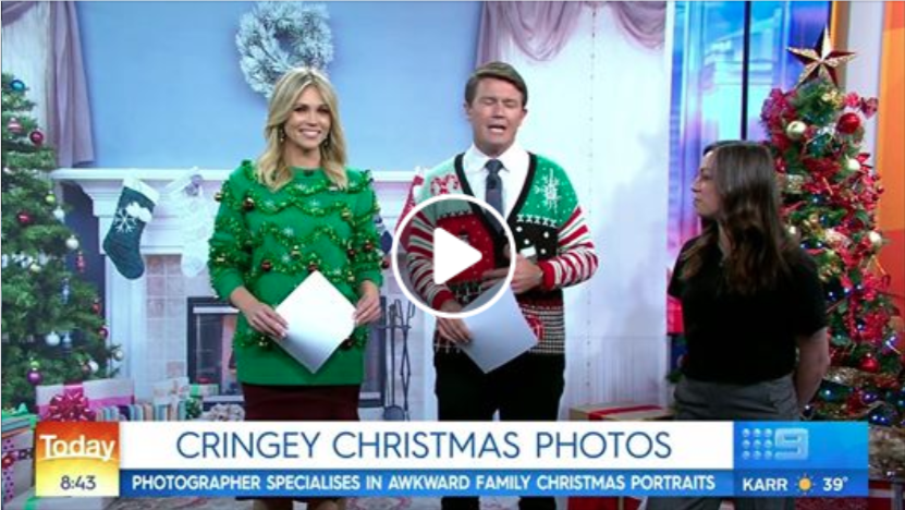17 Dec 2019 - Awkward Portraits on The Today Show, Channel 9 Sydney.