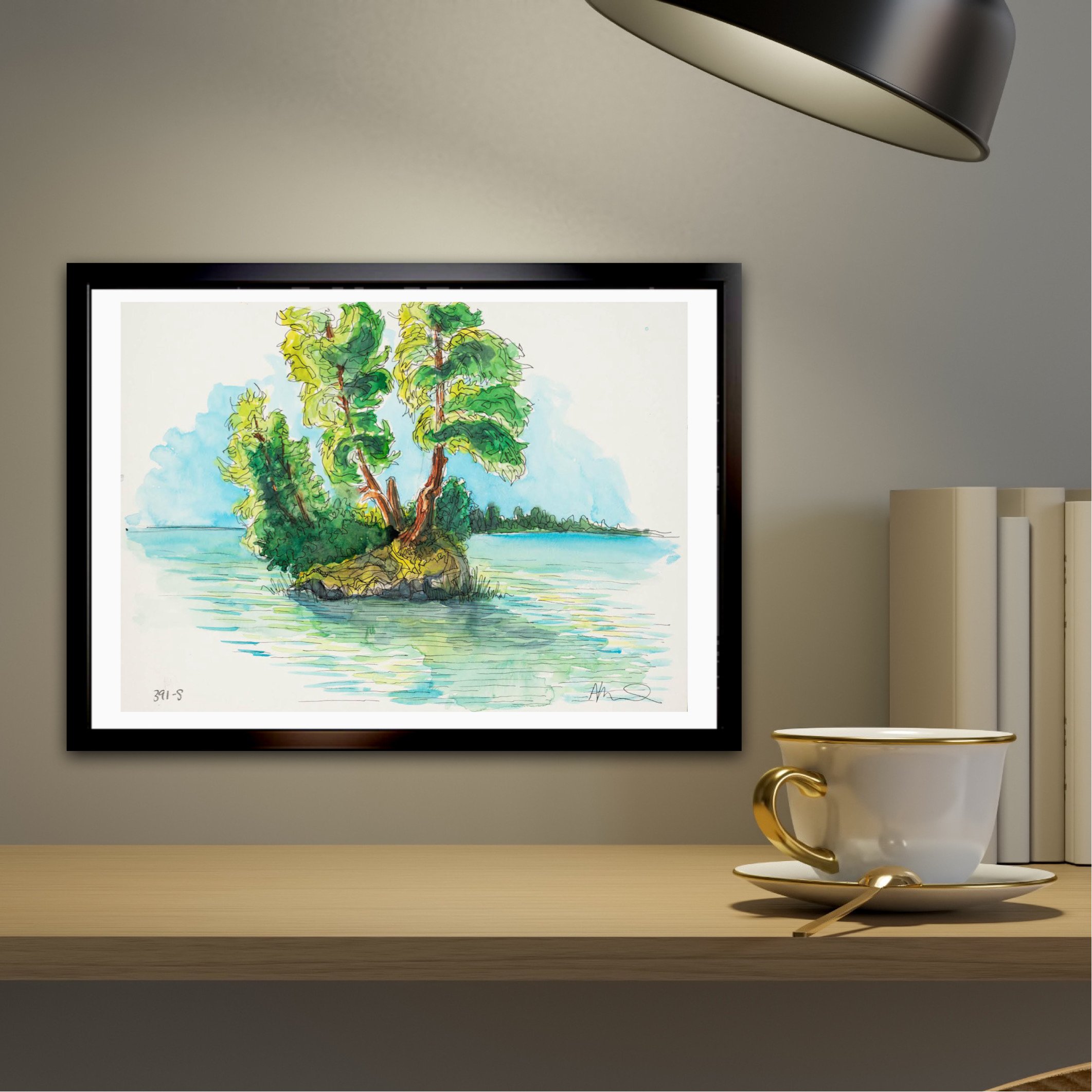 W:FRAME - Andrew D Milne Art WaterColour and Ink SKU 391-s.JPG