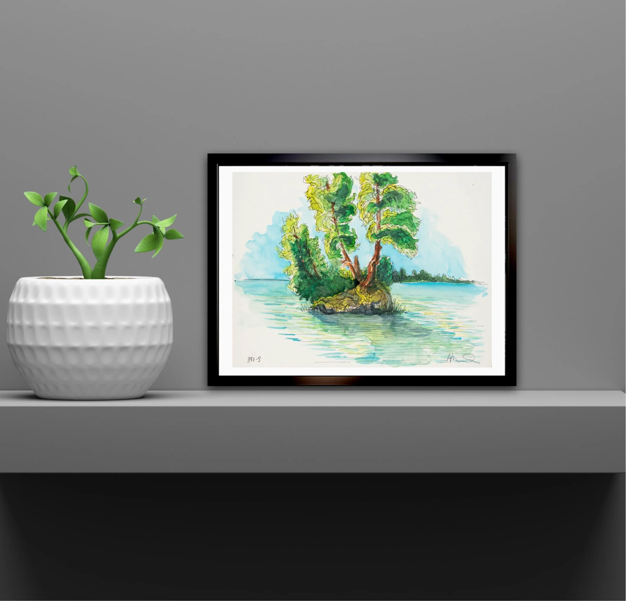 W:FRAME - Andrew D Milne Art WaterColour and Ink SKU 391-s-2.JPG