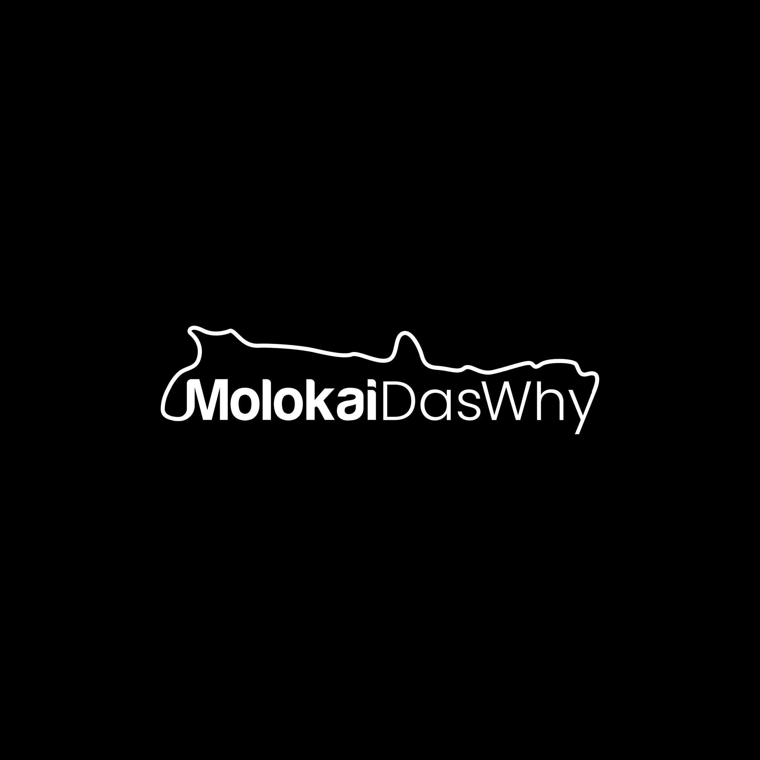 MolokaiDasWhy 2x6 Sticker