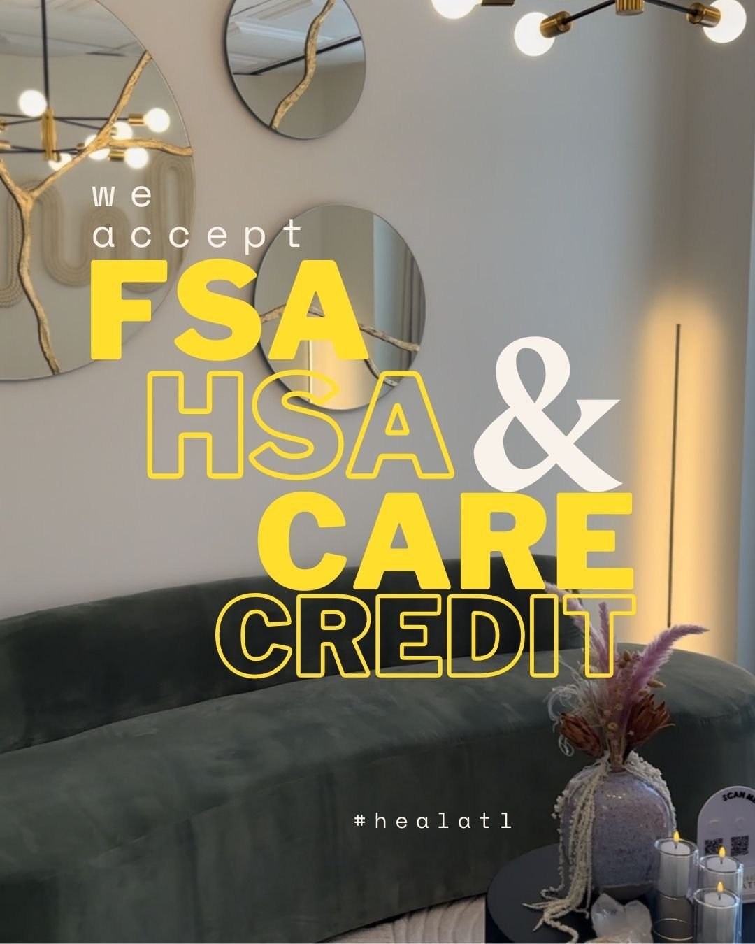 Mental health care should be accessible, not stressful 🤍

At Heal ATL, we accept HSA &amp; FSA cards and offer CareCredit to help make therapy more financially accessible&mdash;so you can focus on your mental health, not the logistics.

Your well-be