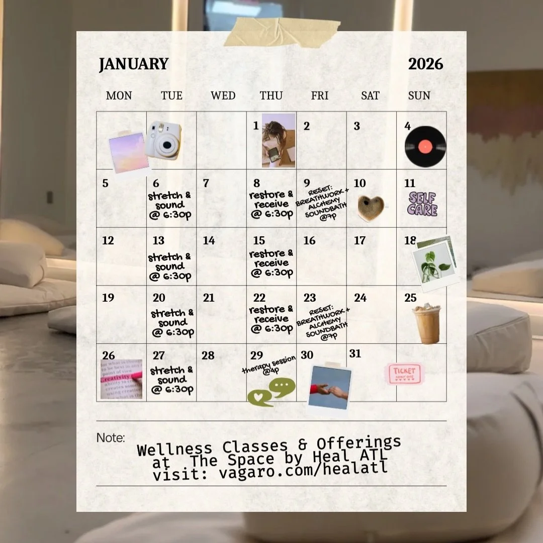 Looking for a restorative and nervous system supporting wellness practice this year? Join us at The Space! 

Classes are curated and facilitated by @scarlettchang.wellness ✨

We offer classes weekly! Visit the link in our bio to explore our offerings