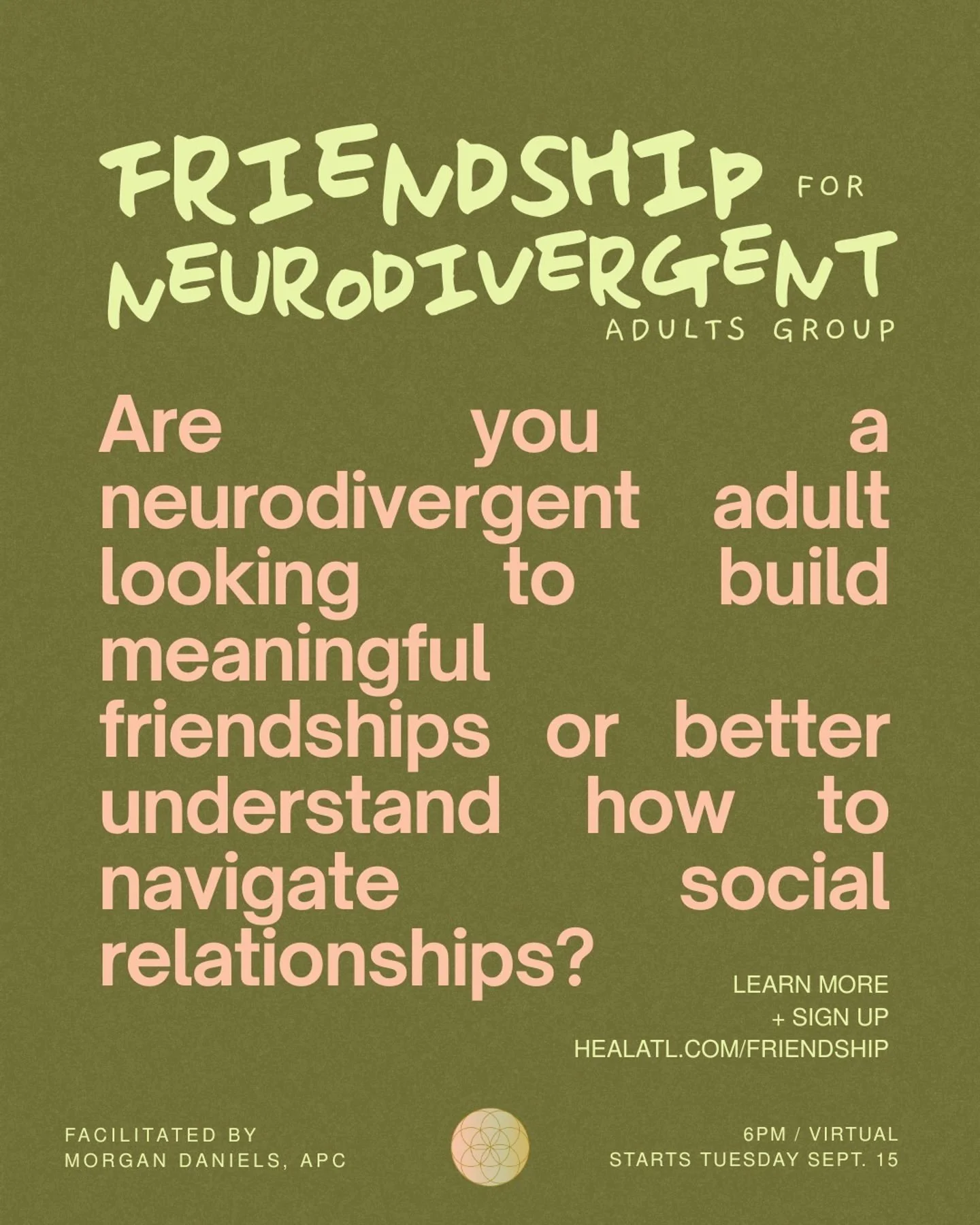 Friendship can feel complicated&mdash;especially when the social rules everyone else seems to understand don&rsquo;t always feel so intuitive.

Our Friendship for Neurodivergent Adults is a supportive space to explore what it means to build, navigate