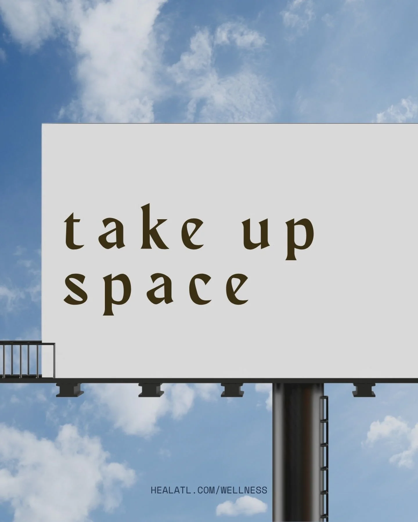 Take up space. With your voice, your needs, your boundaries, your joy.

If you&rsquo;ve spent years being the &ldquo;easy one,&rdquo; keeping the peace, or making yourself smaller so everyone else can feel comfortable, this is your reminder: your com