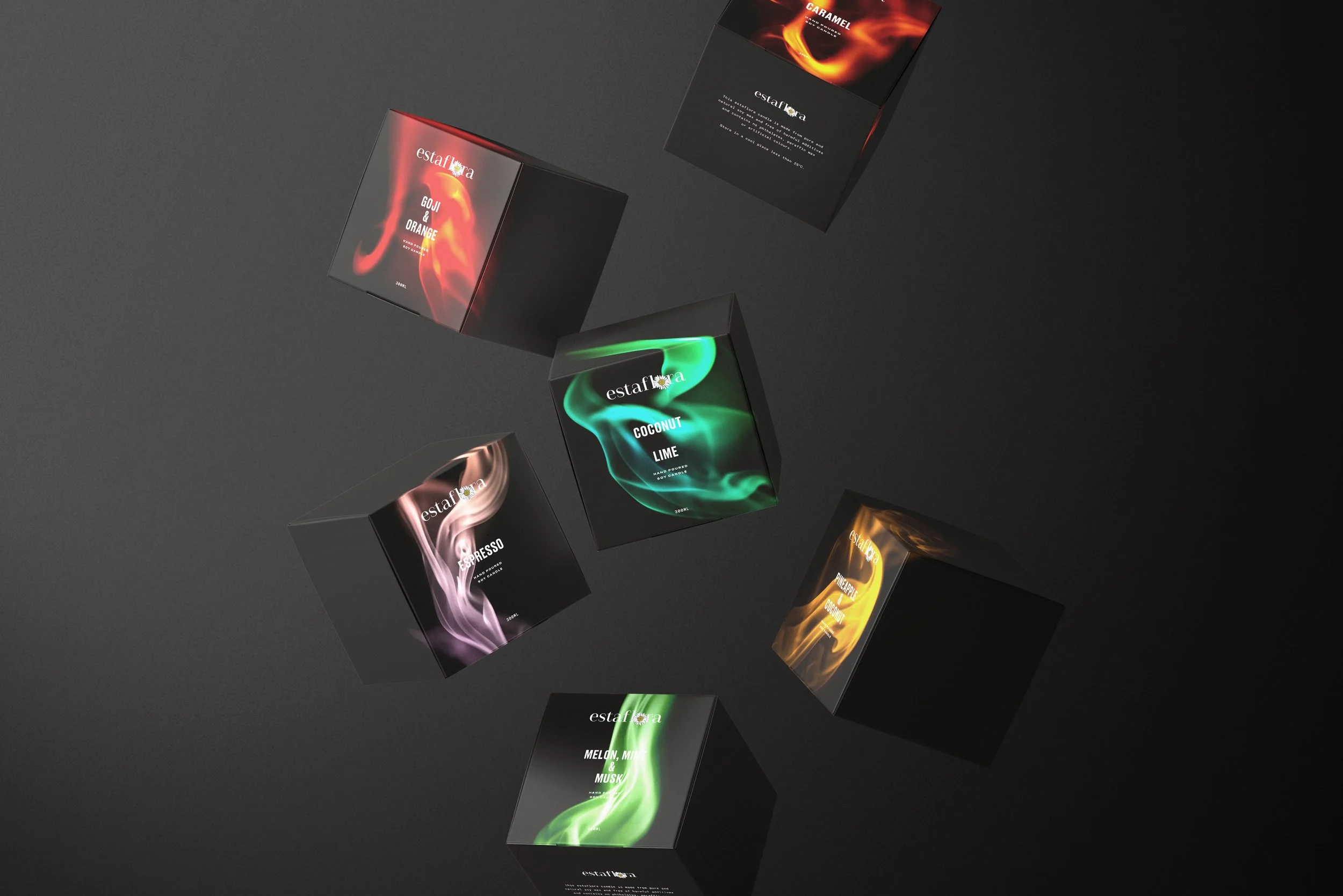  estaflora candle packaging  