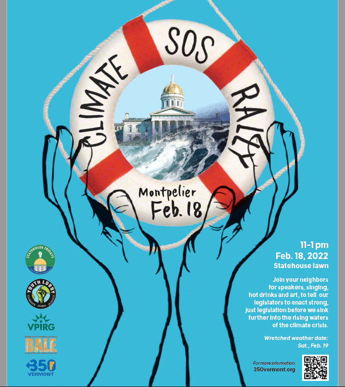 Climate SOS Rally poster 