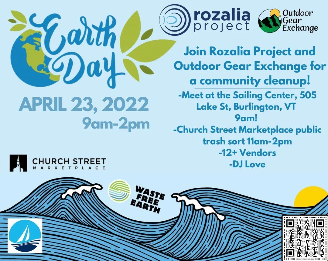 Beach clean up Saturday 4/23 (9am Sailing Center at the Waterfront) and public trash sort (11am City Hall on Church St) with Rozalia Project. Planing to make the trash sort into a creative data visualization. Maybe it is a landscape, or school of fis
