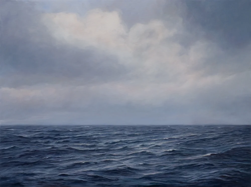 at sea