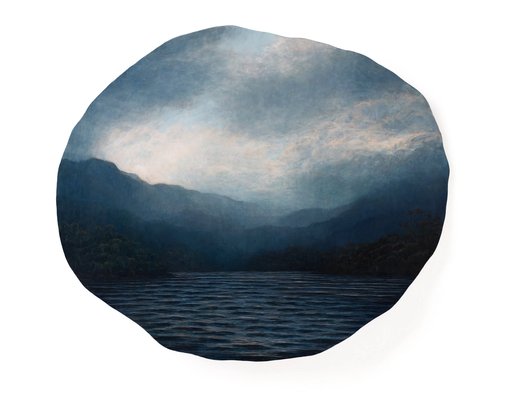 Returning Light
Oil on hand-beaten steel, 65cm x 77cm