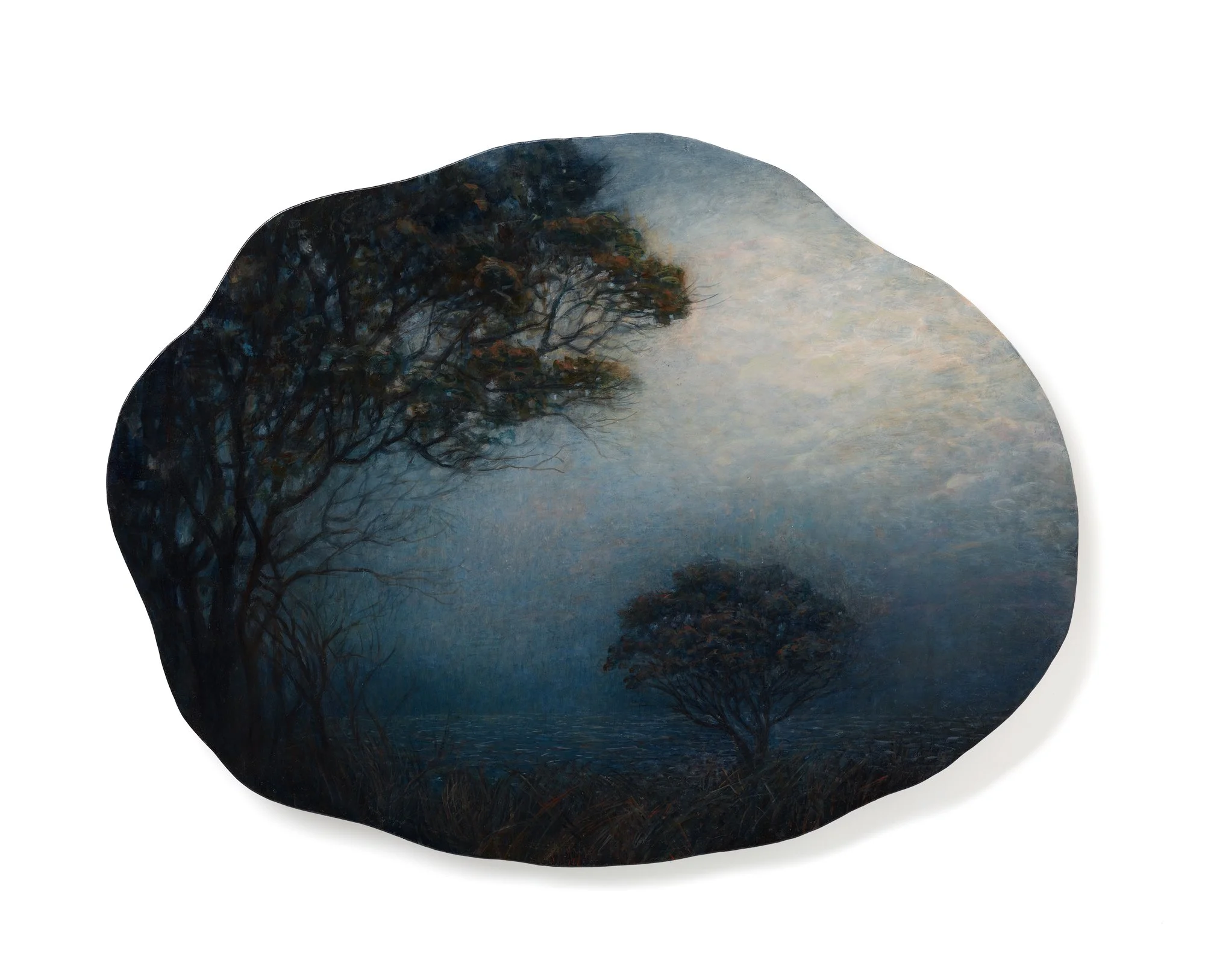 We Contain Multitudes XV
Oil on hand-beaten steel, 43cm x 56cm 