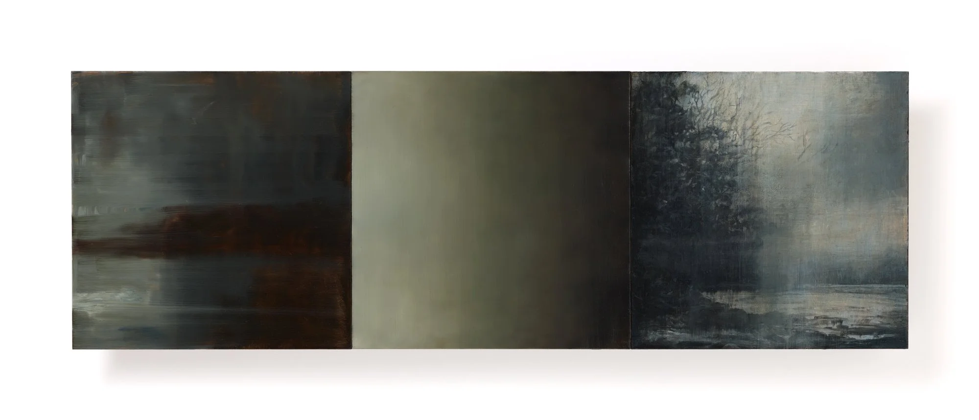 Everything is Less Certain Vl
Oil on board, 20cm x 60cm