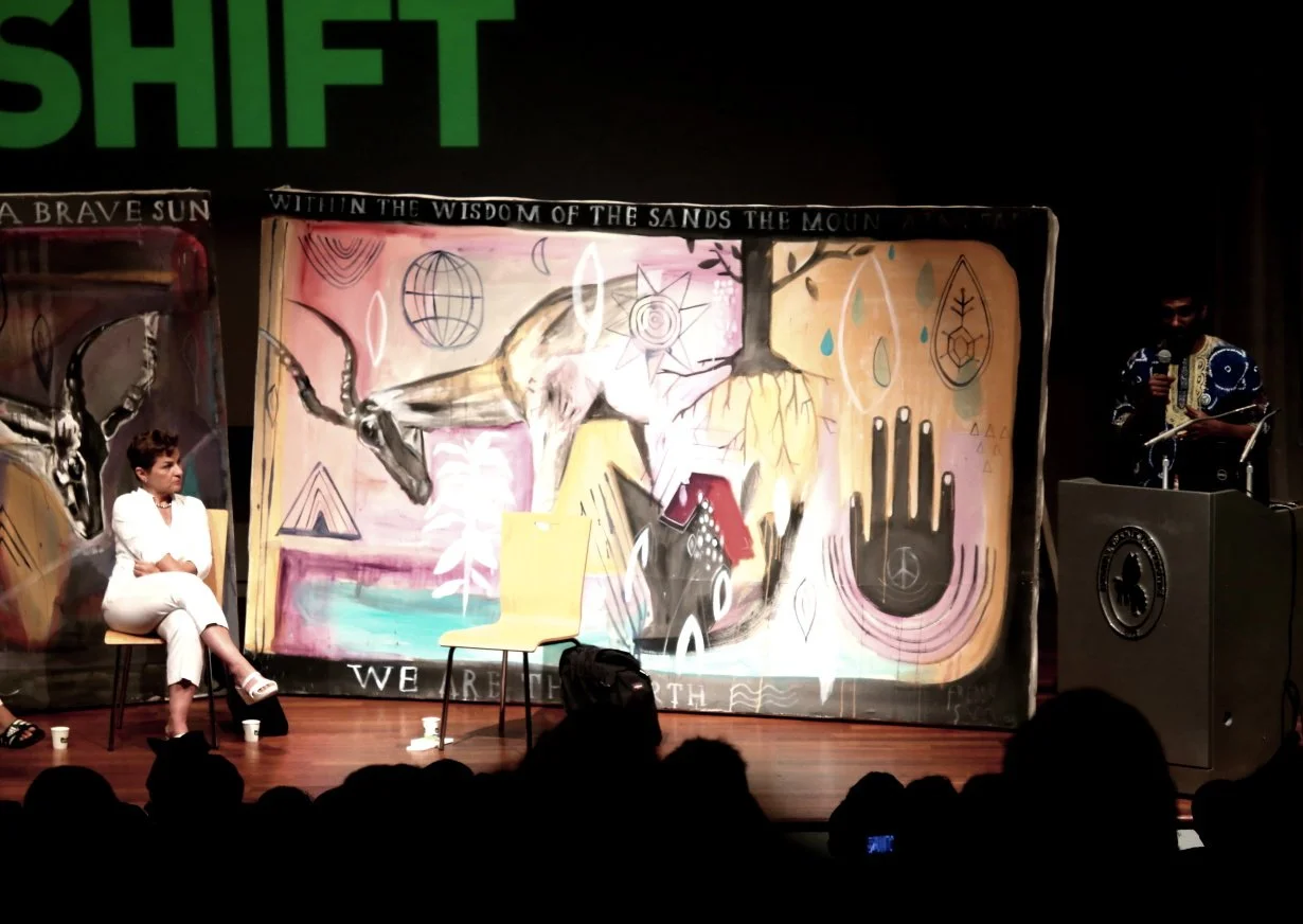 Rickys painting for the Global Power Shift conference Turkey.JPG