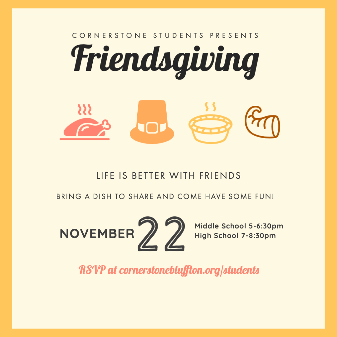 Cornerstone Students Friendsgiving