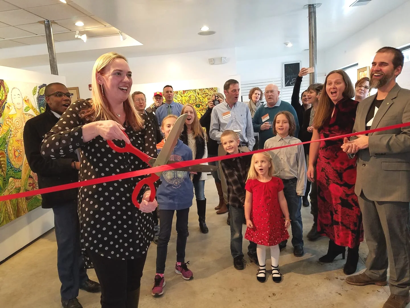 Ribbon cutting at The Compassion Factory - Feb 2018