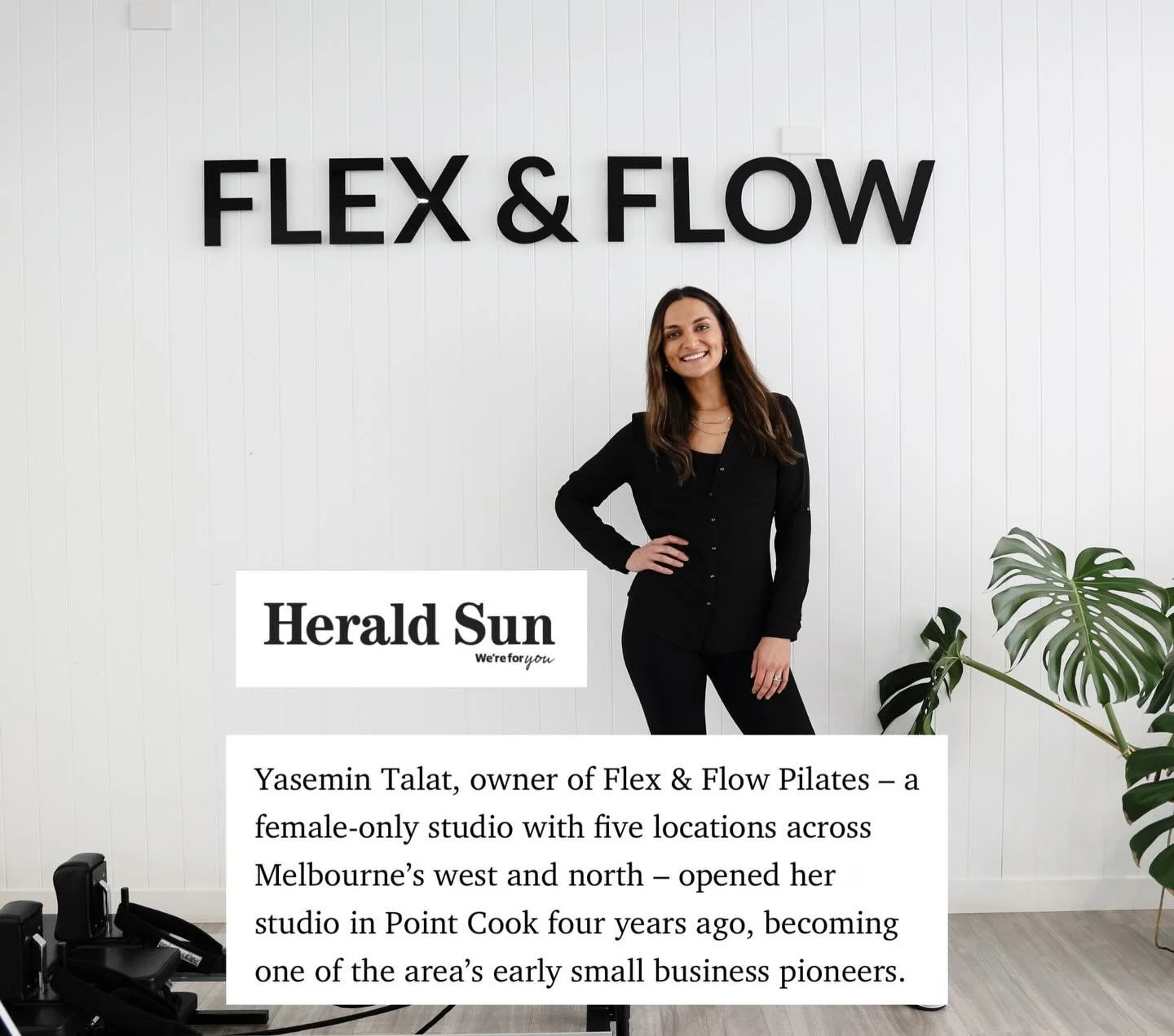 Flex &amp; Flow Pilates Featured in the News Celebrating Entrepreneurship in Point Cook