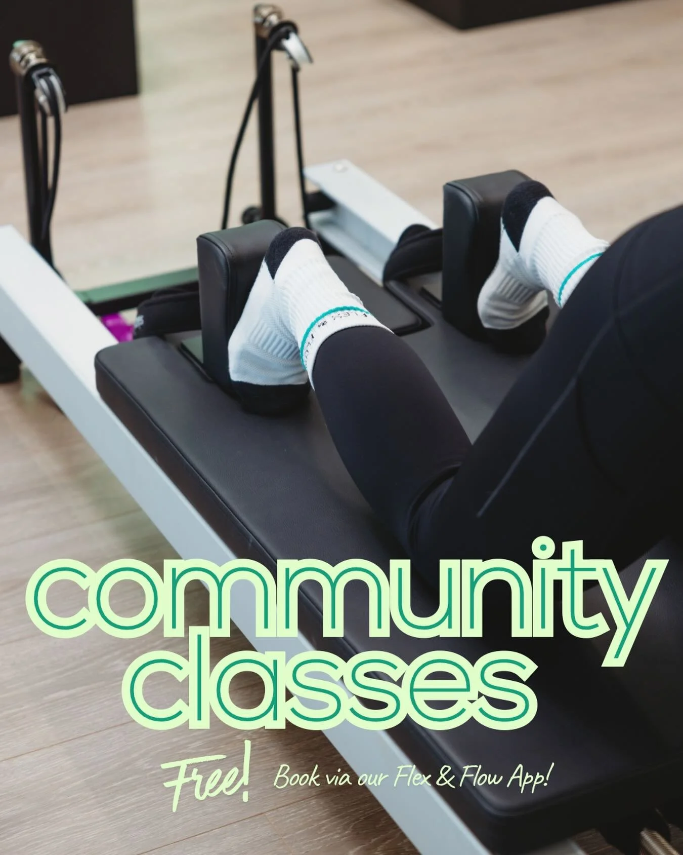 FREE Community Classes this week 💚✨

The perfect chance to try a Flex &amp; Flow Pilates class, meet our newest teacher Chelsea, and move with our community! 🥰🌸

🗓 Wednesday, 27 May at 7:30pm
📍 ALTONA NORTH 💜

🗓 Friday, 29 May at 1:15pm
📍 WES