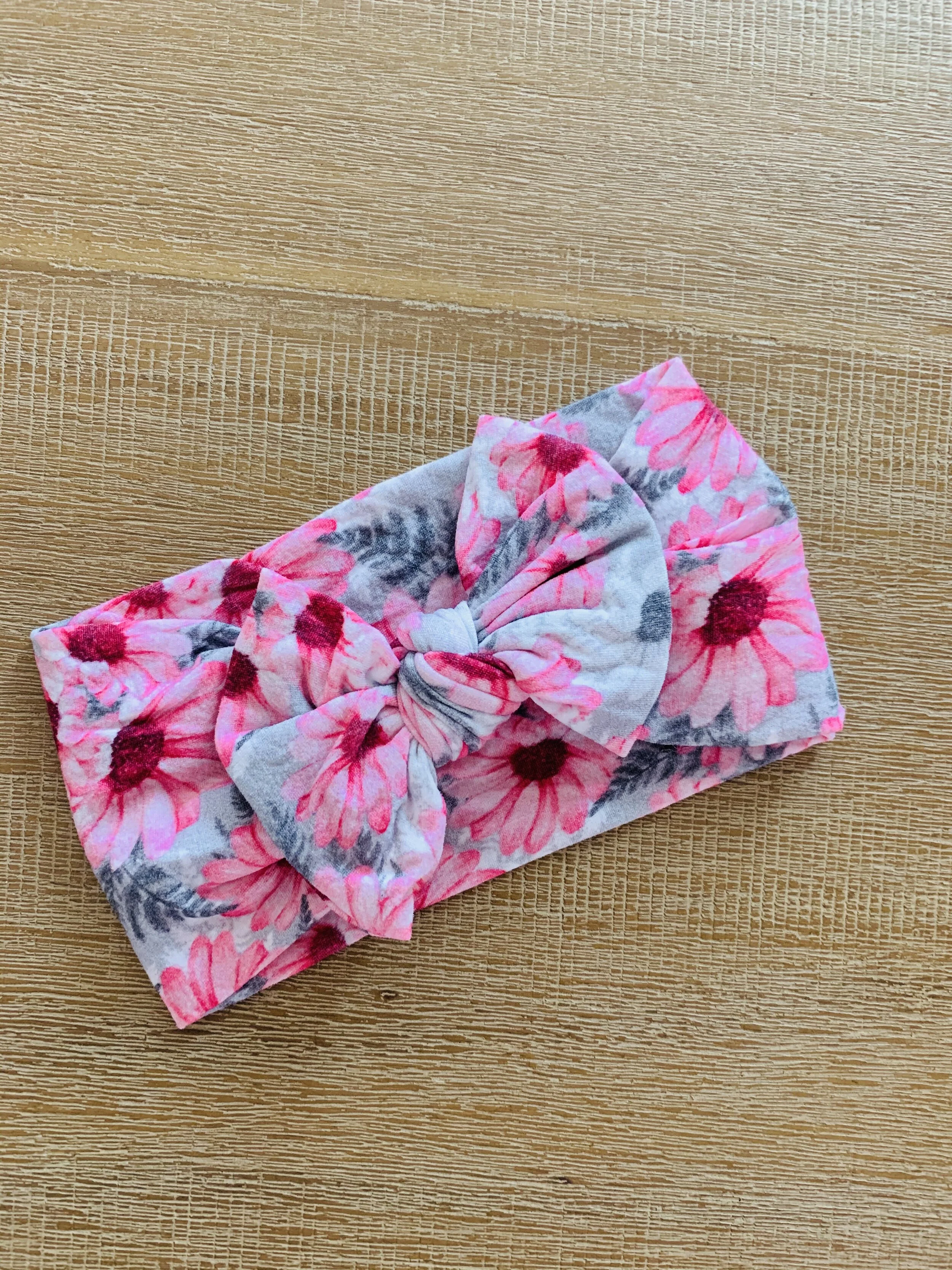 Sophie's Pink Floral Bow