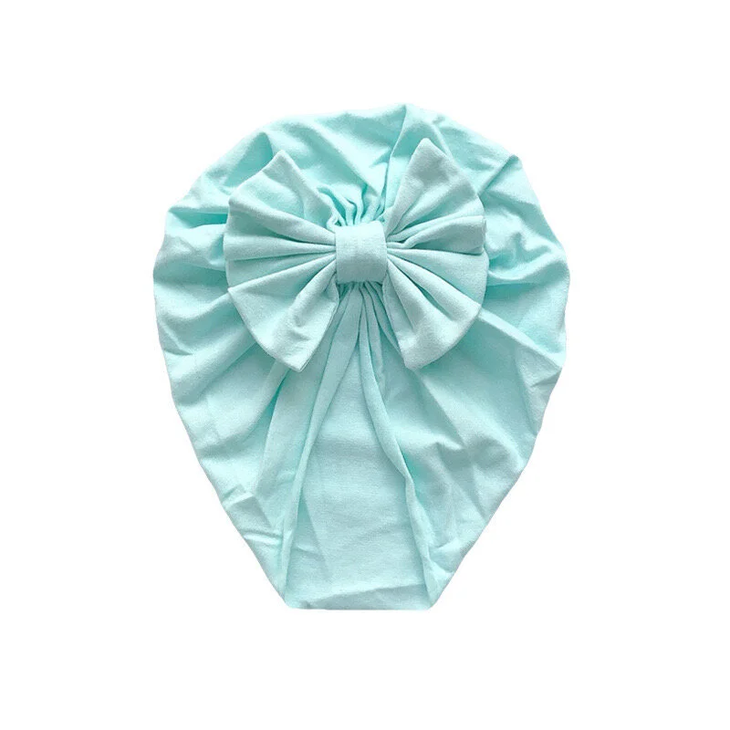 Light Blue Bow Turban