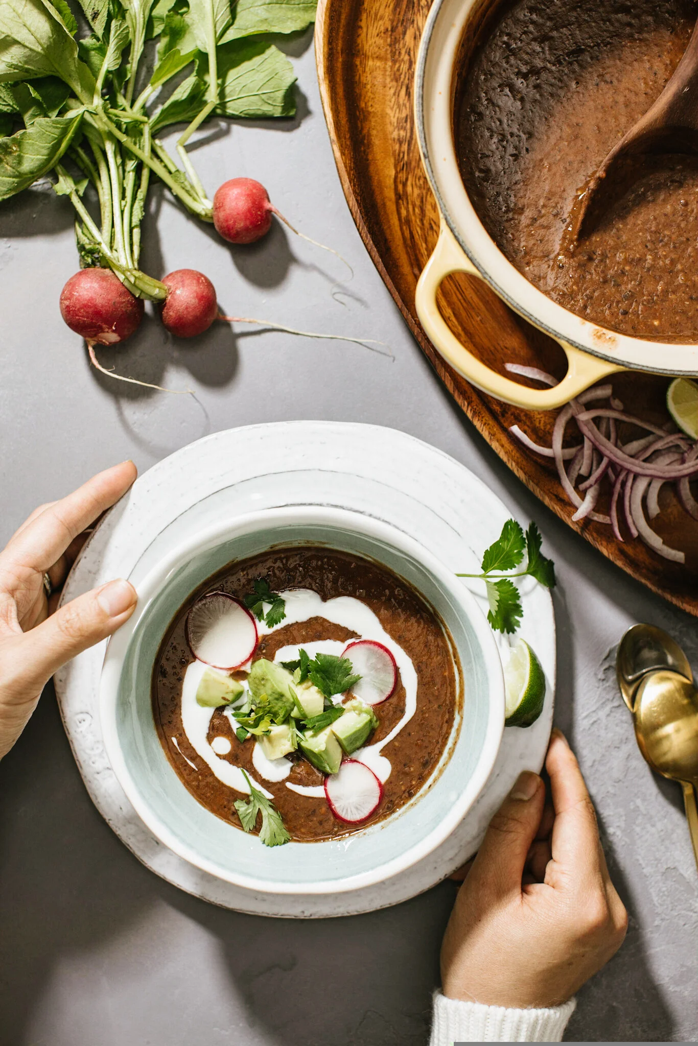 Black Bean Soup Honeysuckle