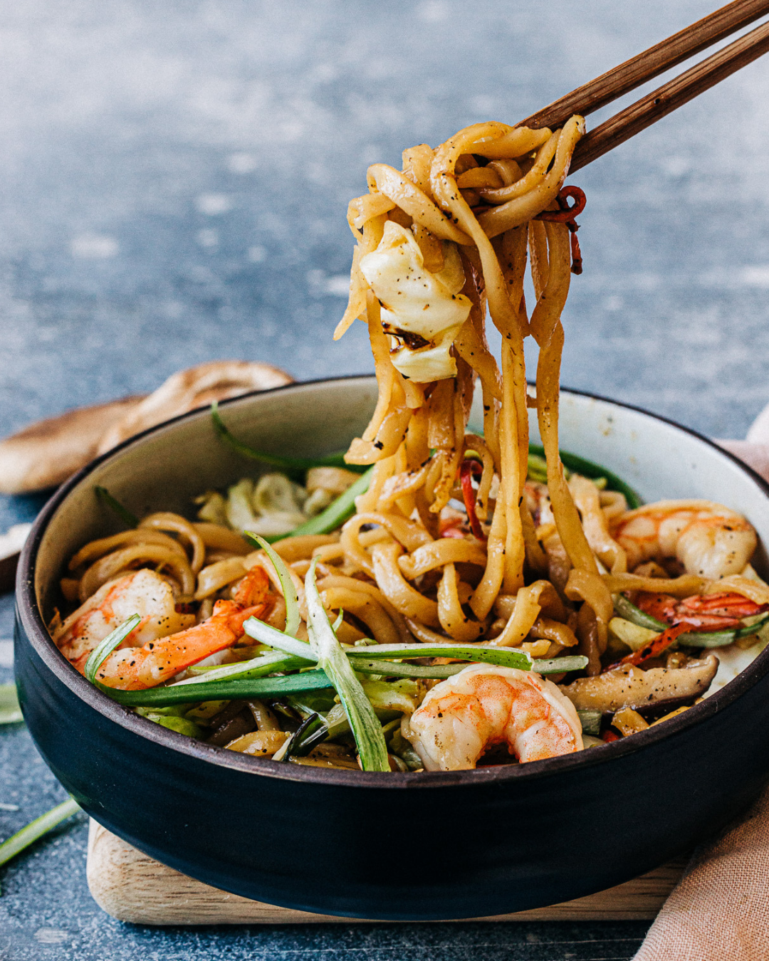 Shrimp Noodle Stir Fry