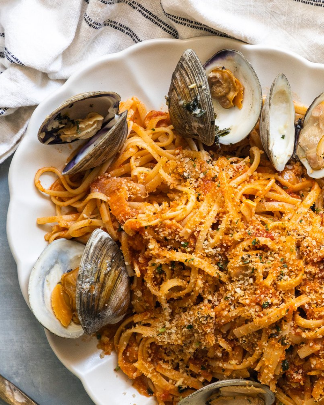 Calabrian Chili Clam Linguine