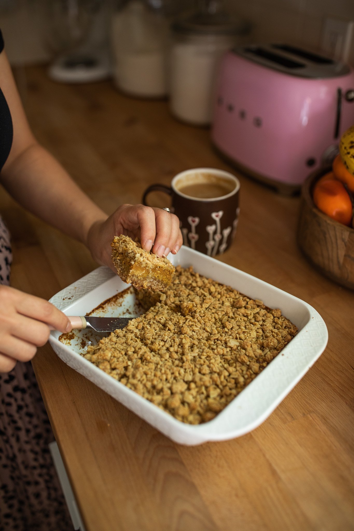 Pumpkin Pie Oat Bars