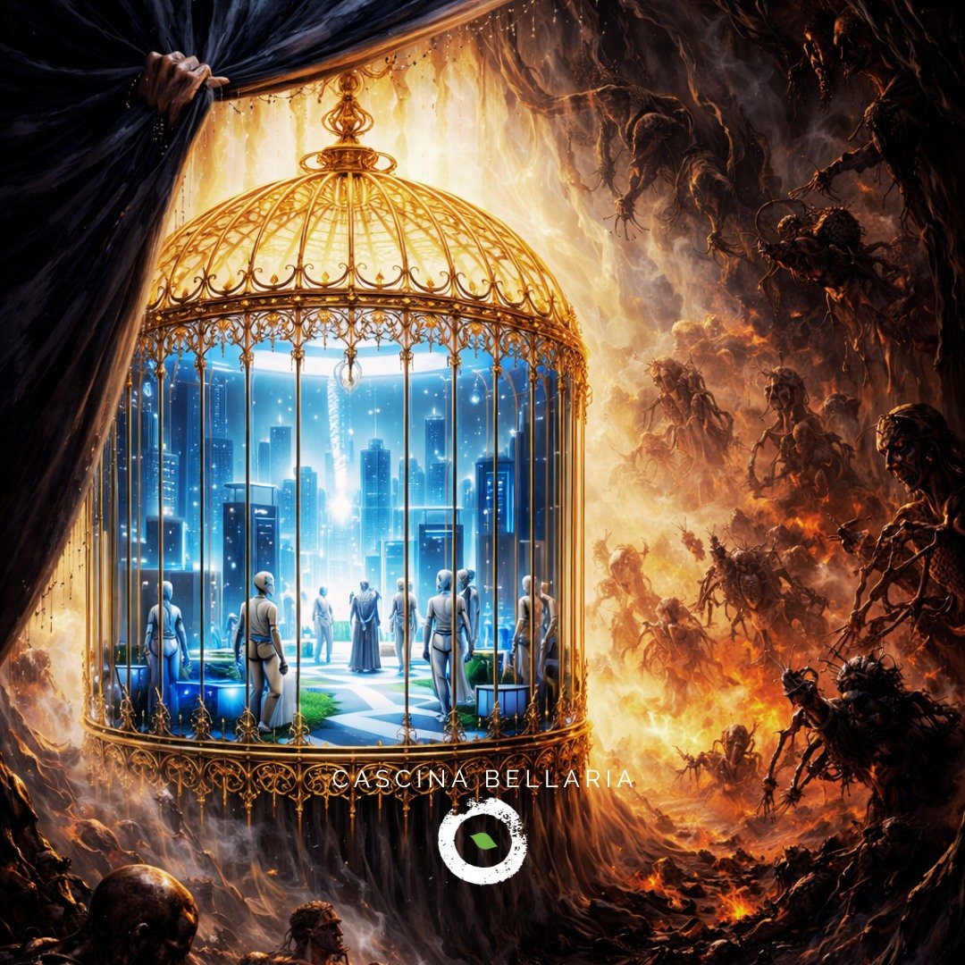 ✨ VELO DI MAYA
Il velo di Maya nella tradizione vedica rappresenta l&rsquo;illusione. L&rsquo;Italia, ma probabilmente l&rsquo;Europa intera, ha vissuto per interi decenni nella favola illusoria che esistono guerre per la pace, che il nostro sistema 