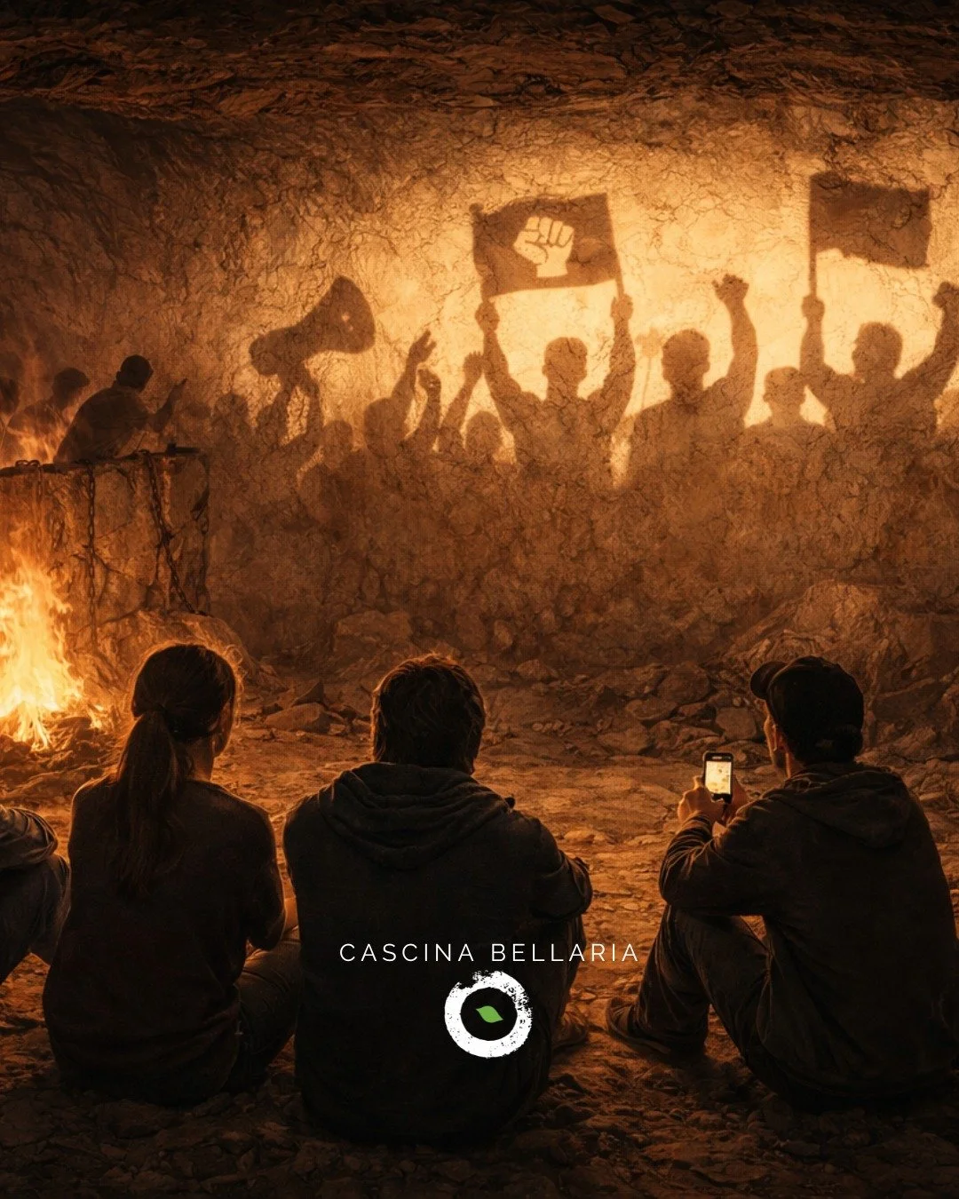 🌑 IL GIOCO DELLE OMBRE 
Chi davvero muove i fili del mondo gode delle tifoserie ideologiche che si agitano senza per&ograve; alcuna possibilit&agrave; di cambiare davvero qualcosa nella societ&agrave;. Nelle tifoserie politiche, cos&igrave; come in 