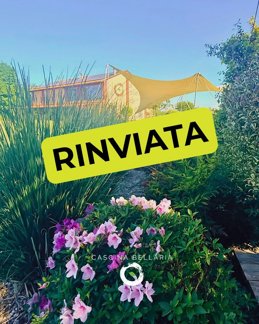⚠️ RINVIATA ⚠️
L&rsquo;apertura domenicale prevista per questa domenica &egrave; stata spostata a domenica 17/05.

Il giardino, la piscina, lo yoga e il dj set vi aspettano la prossima settimana. Nel frattempo il meteo continua la sua personale batta