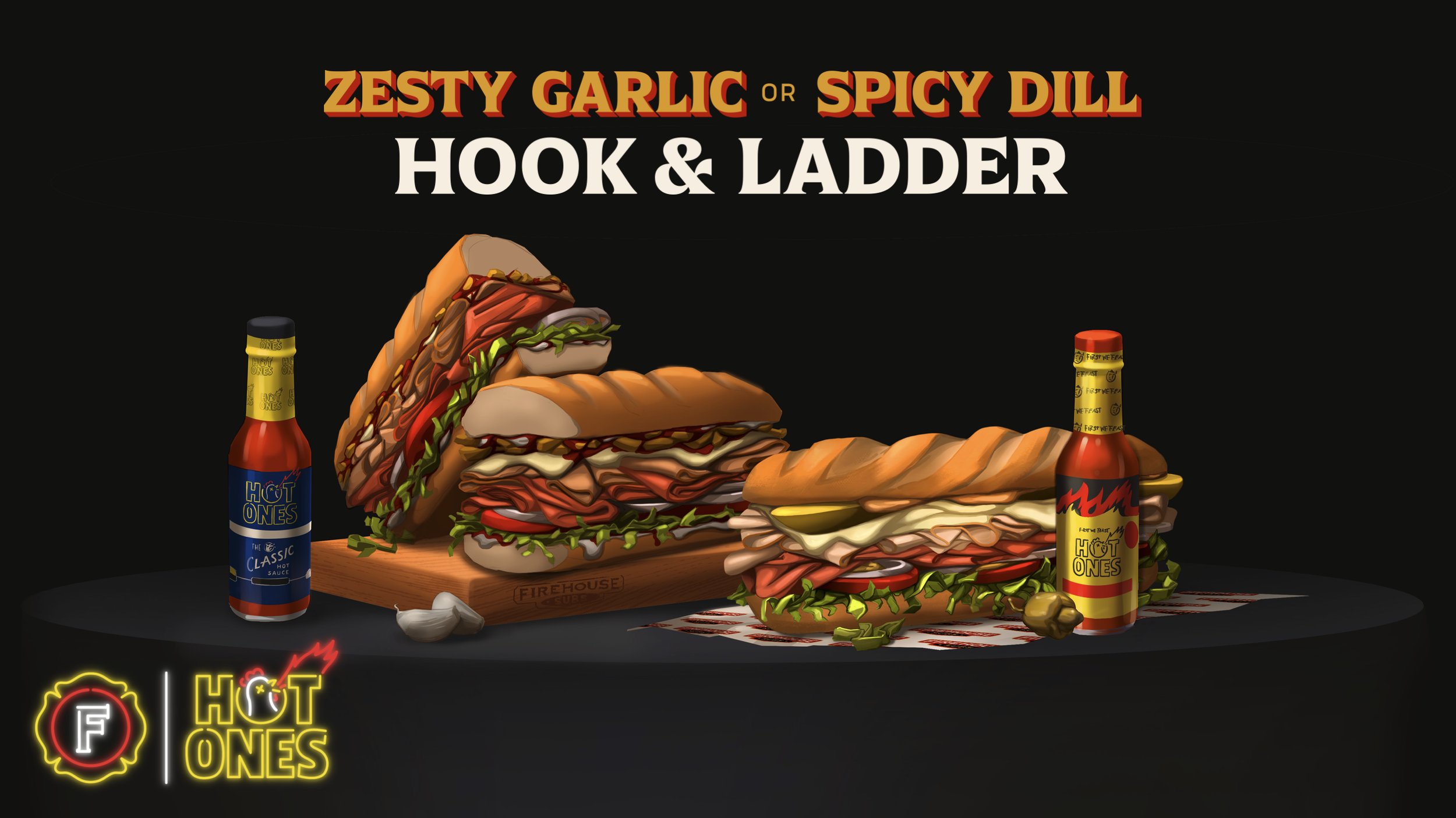 Fire House Subs and Hot Ones Collaboration Key Visual 