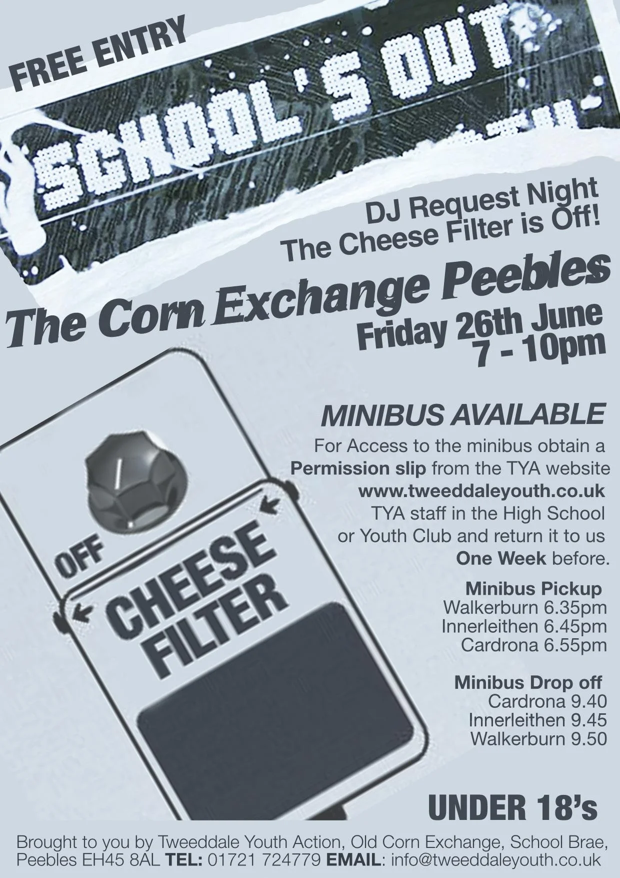 Schools Out! - The cheese filter is off