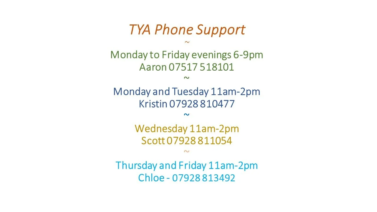 TYA Phone Support Info 