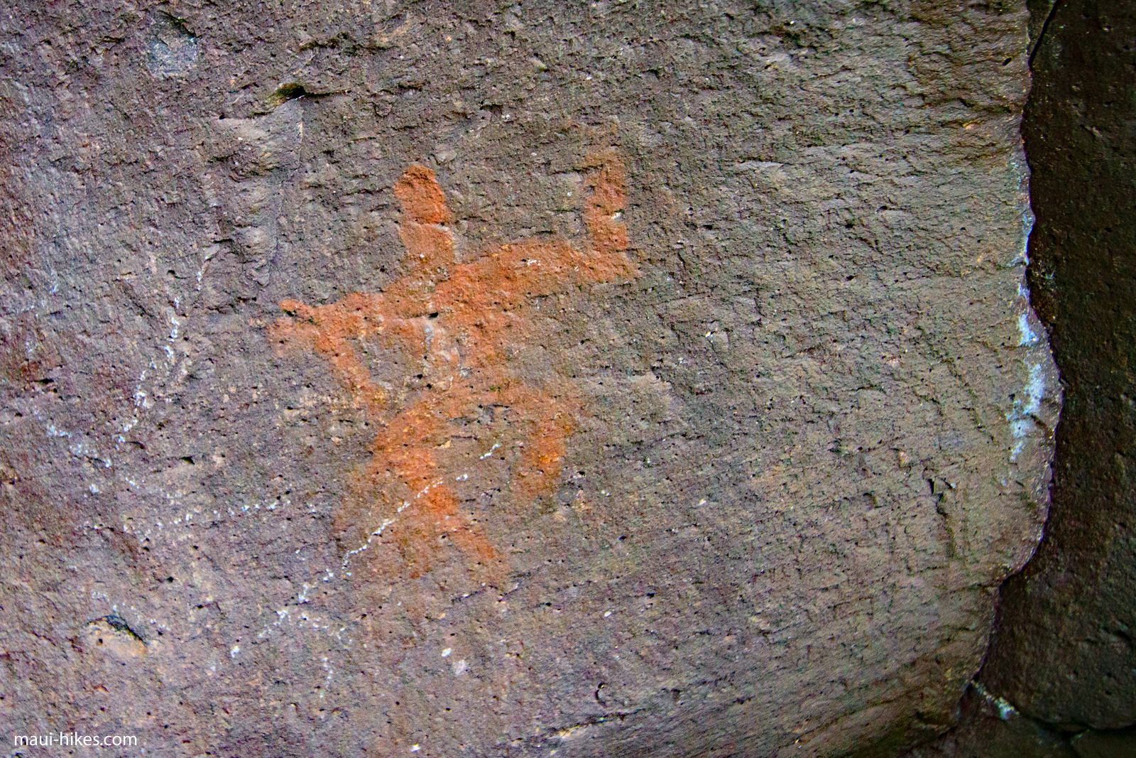Pictograph in Wai’ānapanapa State Park