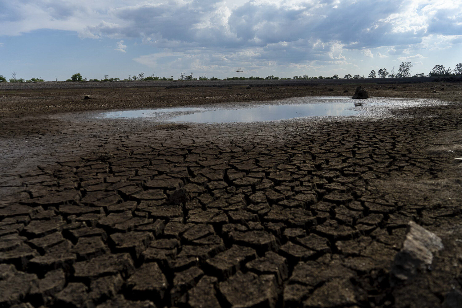  Criterion Réservoir, the City of Bulawayo’s buffer dam dried up for the first time in the city’s history due to declining dam levels.  Bulawayo, Zimbabwe, November 2020. 